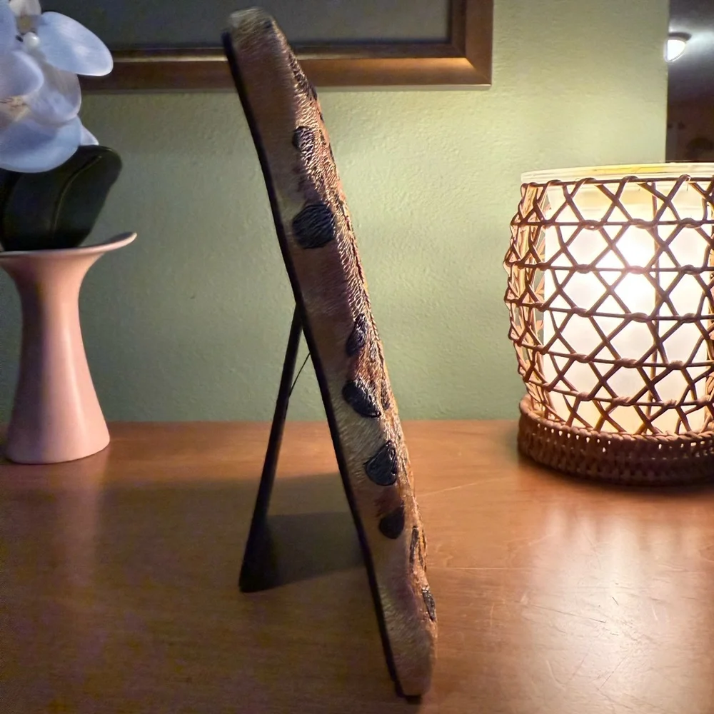 Etcetera Leopard Patterned Photo Frame - Heavy Resin - Picture 10 of 13